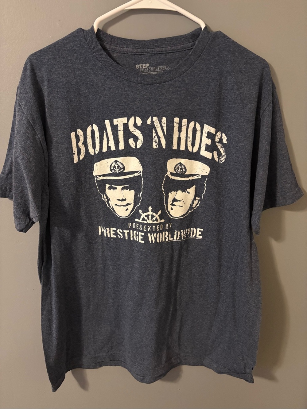 Step Brothers 'Boats 'N Hoes' Graphic Tee - Navy